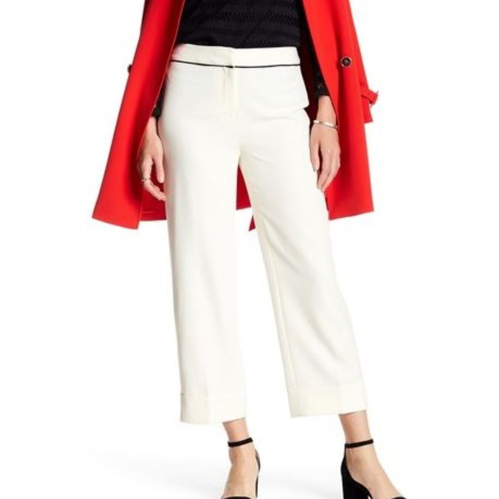 Vince Camuto Wide Leg Pant Size 6 White